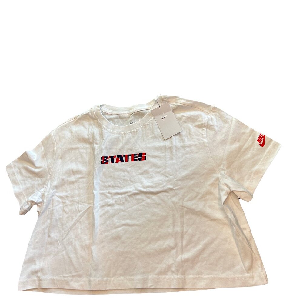NWT USMNT USWNT USA Soccer Women's Crop Top T-Shirt